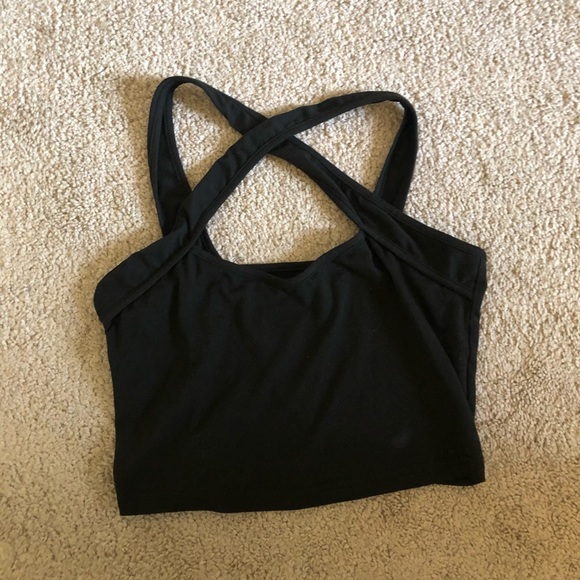 Cross Front Crop Top - Picture 4 of 10